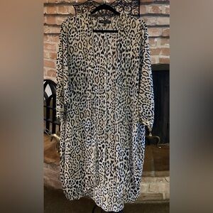 Leopard Print Swim Coverup